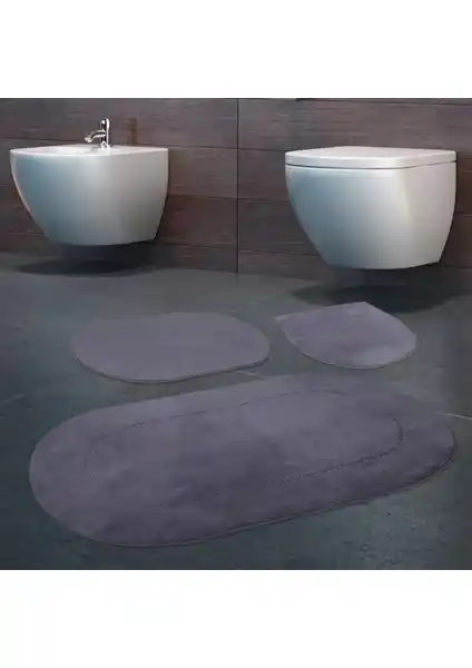 Bonny Home 3'lü Rixos Gri Kaymaz Taban Banyo Paspası ve Halısı Seti Özellikleri ve Avantajları
