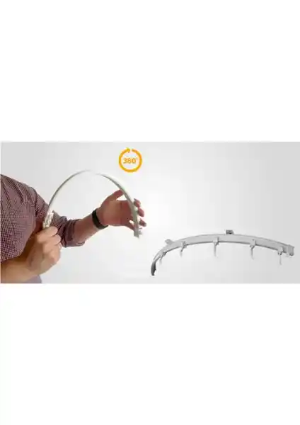 Boran Perde Esnek Korniş: Kavisli ve Oval Alanlar İçin Pratik Çözüm