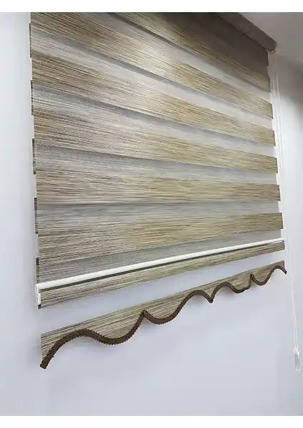 Brillant Bambu Stor Zebra Perde Kahve MZ494: Modern ve Şık İç Mekan Perdesi Çözümü