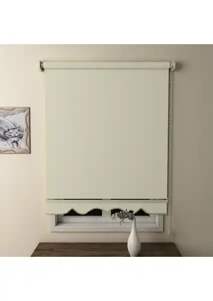 Brillant Düz Stor Perde Krem MS1201: Şık ve Kullanışlı Modern Perde Çözümü