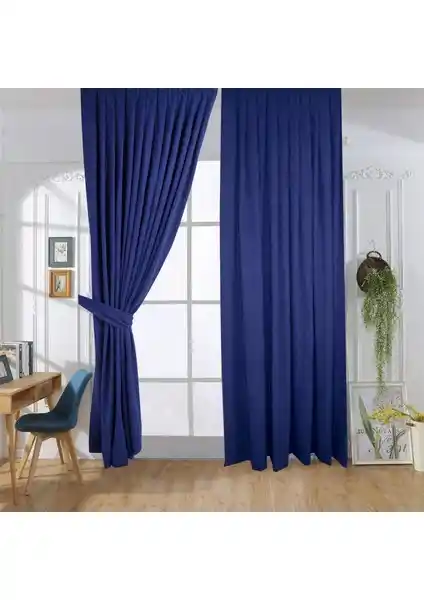 Brillant Panama Lacivert Fon Perde Modern ve Dayanıklı Tasarımıyla Dekorasyonunuza Şıklık Katar