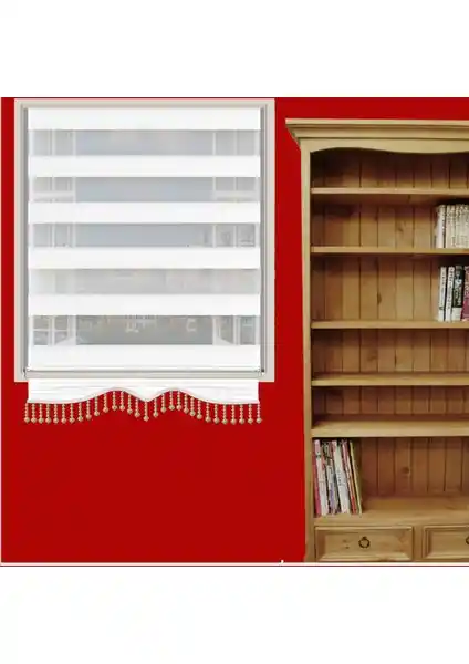 Brillant Pliseli Beyaz Zebra Perde: Modern ve Şık İç Mekân Dekorasyonu İçin Uygun