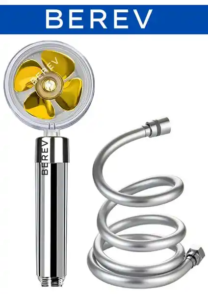 Brkyapı Berev Turbo Pervaneli Duş Başlığı ile Konforlu ve Ekonomik Duş Deneyimi