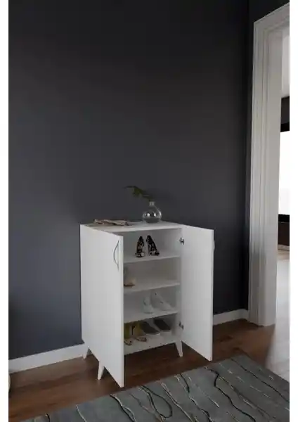 BSH Gülbay Mobilya 4 Raflı Suntalam Ayakkabılık Modern ve Çok Amaçlı Tasarım