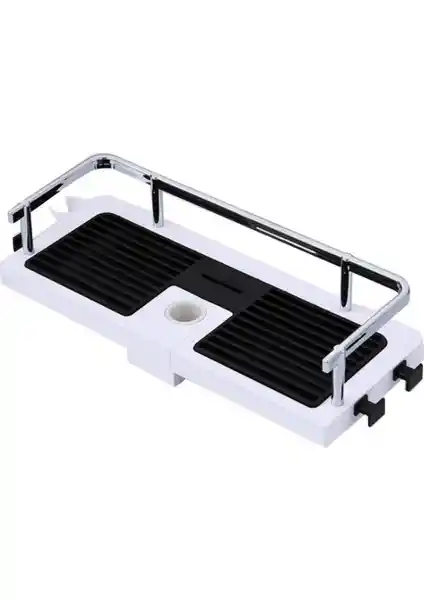 Buffer Banyo Direğine Asılabilir Köşelik Şampuanlık ve Sabunluk Modern Banyolar İçin Pratik Depolama Çözümü