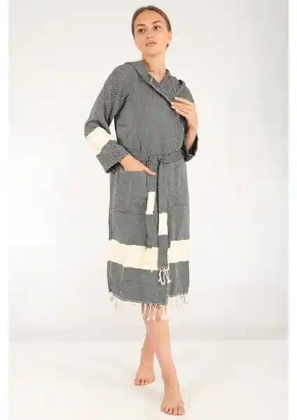 Buldan Concept Celena Peştemal Bornoz Siyah: Çok Amaçlı, Şık ve Dayanıklı Tasarım