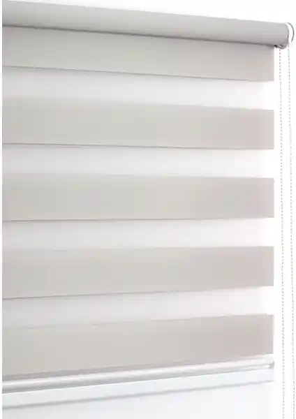 Buperde Açık Gri Eko Zebra Perde: Modern ve Pratik İç Mekan Dekorasyonu İçin Uygun