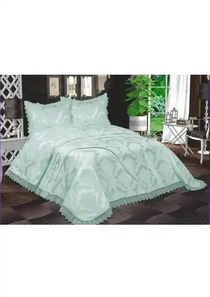 Bursa Çeyiz Açelya Fransız Güpürlü Aden Yatak Örtüsü: Şıklık ve Dayanıklılık Bir Arada