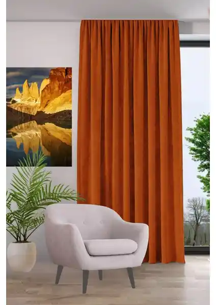 Byt Dokuma Kadife Dokulu Fon Perde: Şık ve Kullanışlı Modern Ev Dekorasyonu Parçası