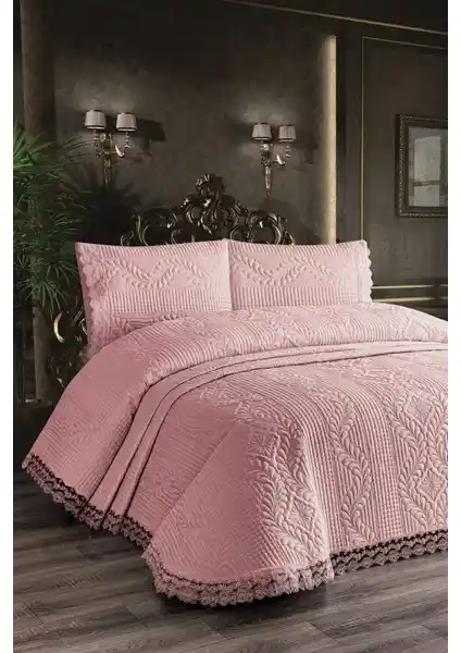 Çalışkan Çeyiz Evi Mikro Yatak Örtüsü 3 Parça Modern Tasarım ve Dayanıklılık