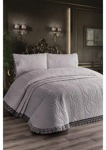 Çalışkan Çeyiz Evi Mikro Yatak Örtüsü 3 Parça Modern ve Dayanıklı Tasarım