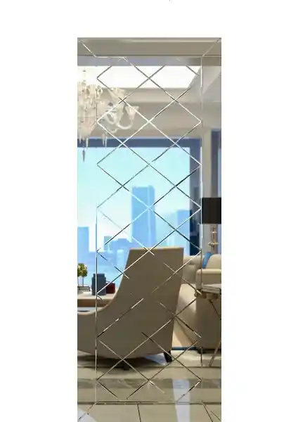 Camex Dekoratif Baklava Desenli Boy Aynası Modern ve Şık Tasarımıyla Dekorasyonunuza Zarafet Katar