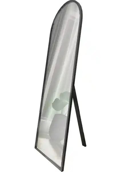 Camex Store Siyah Oval Çerçeveli Ayaklı Boy Aynası – Modern ve Dayanıklı Tasarım
