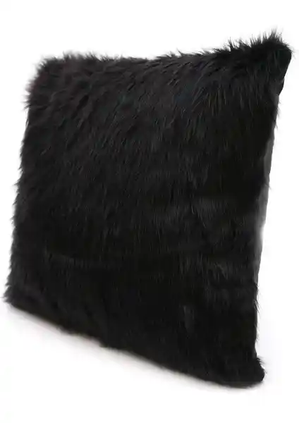 Cango Home Siyah Peluş Kırlent Kılıfı Modern Ev Dekorasyonuna Şık Katkı