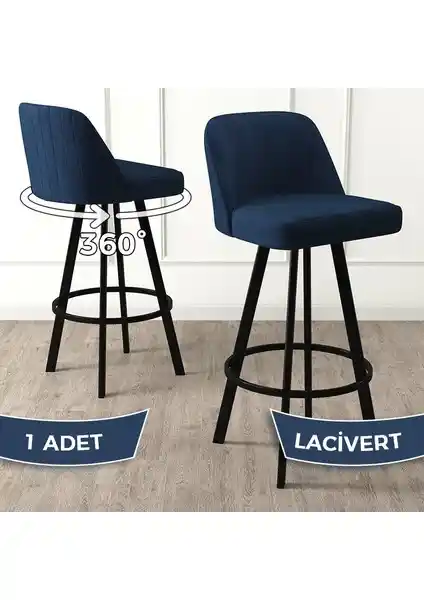 Canisa Concept Atex Serisi 360° Döner Bar Sandalyesi Modern ve Dayanıklı Tasarım