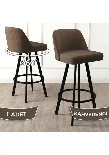 Canisa Concept Atex Serisi 360°C Döner Bar Sandalyesi Modern Tasarım ve Dayanıklılık