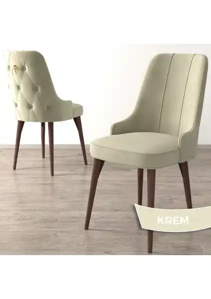 Canisa Concept Enoa Serisi Ceviz Gürgen Ayaklı Modern ve Dayanıklı Sandalye Koleksiyonu