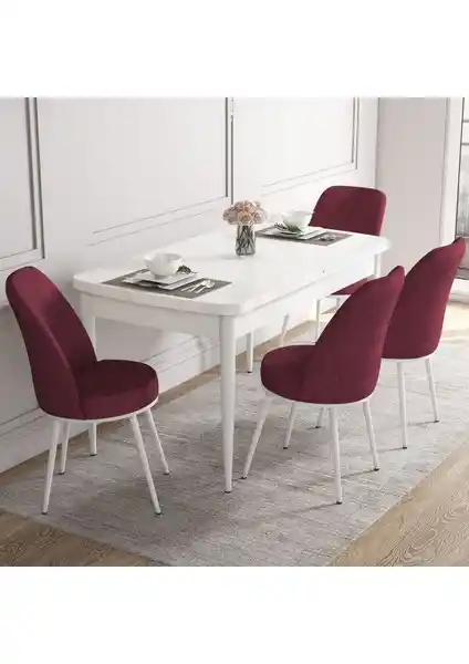 Canisa Concept Kor Serisi Modern Açılır Mutfak Masa Takımı ve Şık Sandalyeler