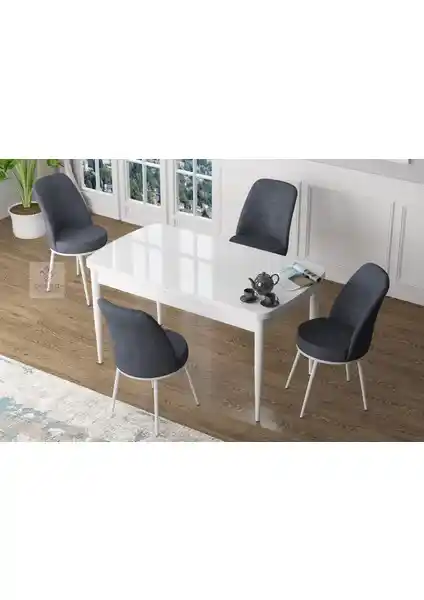 Canisa Concept Zen Serisi MDF Açılabilir Mutfak Masası Takımı Modern Tasarım ve Fonksiyonellik