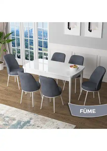 Canisa Zen Serisi Açılabilir MDF Mutfak Masası Takımı Modern Tasarım ve Fonksiyonellik