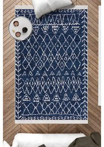 Caretta Home Mistik Desenli Çift Taraflı Dokuma Kilim - Modern ve Dayanıklı Dekorasyon Unsuru