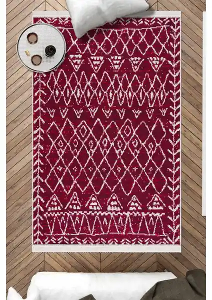 Caretta Home Saçaklı Çift Taraflı Modern Tasarımlı Kilim 80x150 ile Çeşitli Boyut Seçenekleri