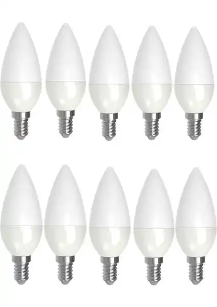 Cata 10 Adet 7W Günışığı Sarı Işık LED Mum Ampul ile Estetik ve Enerji Verimli Aydınlatma