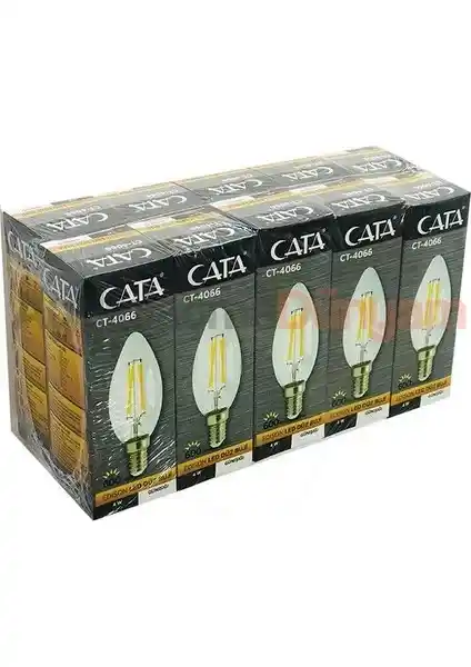 Cata 4W Flamanlı Şeffaf Led Ampul CT-4066: Modern ve Enerji Verimli Aydınlatma Çözümü