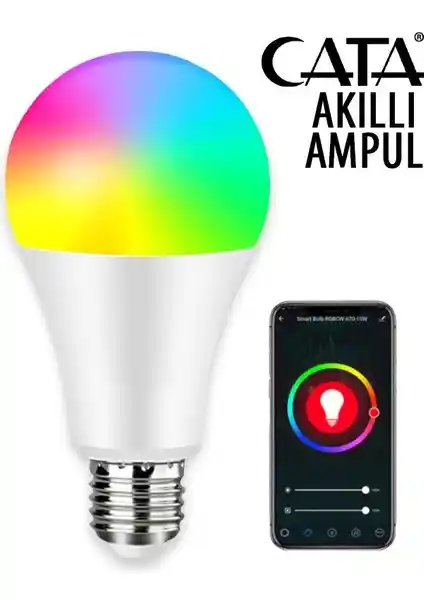 Cata CT-4000 9W Akıllı LED Ampul: Enerji Tasarruflu ve Renkli Akıllı Ev Aydınlatması