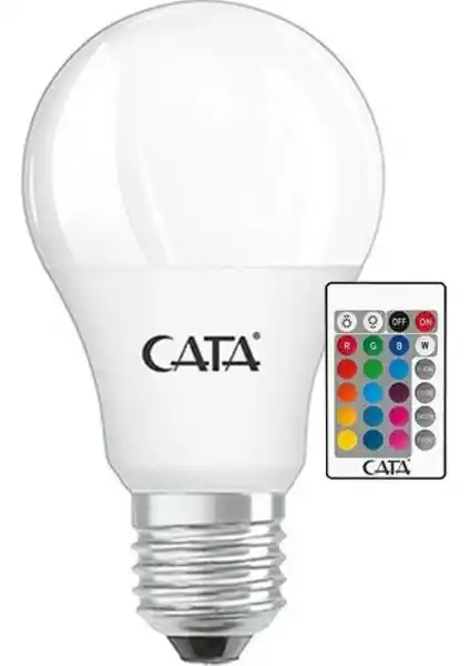 Cata CT-4058 LED RGB Ampul: Uzaktan Kontrol Edilebilir Renk Değiştiren 9W Ampul