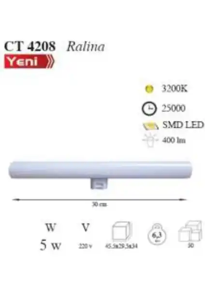 Cata CT-4208 Ralina LED Ampul: Enerji Tasarruflu Gün Işığı Renk Sıcaklığında Modern Aydınlatma