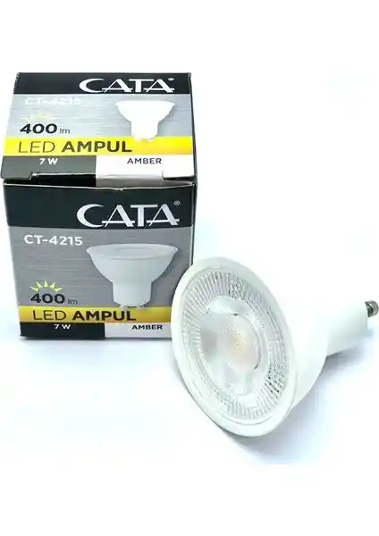 Cata CT-4215 7W LED Ampul GU10 Amber Işık Modern ve Enerji Verimli Aydınlatma Çözümü