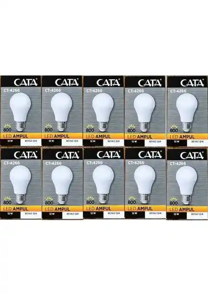 Cata CT-4266 12W Beyaz Ampul: Enerji Verimli ve Güvenilir Aydınlatma Çözümü