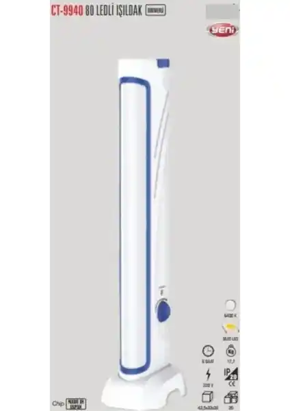 Cata CT-9940 Şarjlı Ledli Işıldak: Güçlü ve Taşınabilir Aydınlatma Çözümü