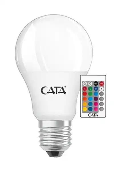 Cata LED RGB Ampul 9W Uzaktan Kumandalı, Enerji Verimli ve Renkli Atmosfer Yaratıcı