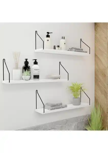 CatchMe 3'lü Duvar Rafı Seti Modern ve Dayanıklı Dekoratif Çözüm