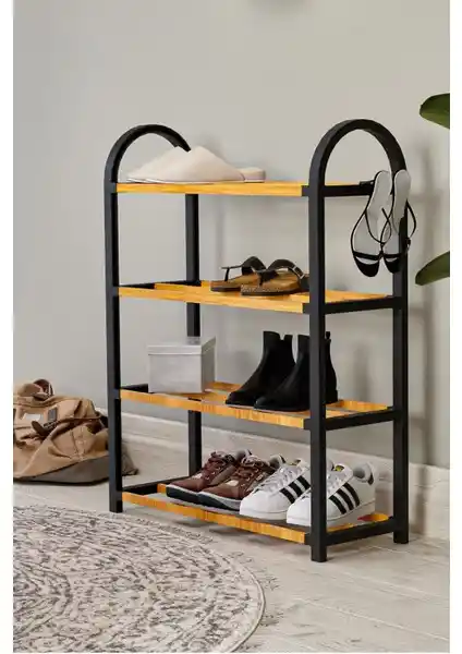 Çavdar Group Twel Midi Ahşap Çubuklu Ayakkabılık Farklı Mekanlar İçin Şık ve Fonksiyonel Depolama Çözümü