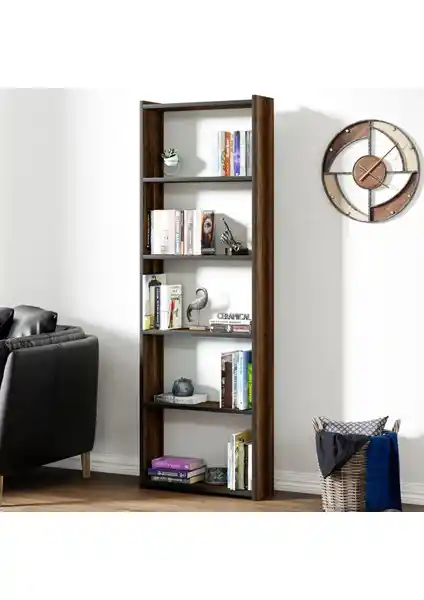 Ceramical KTS2 Modern 5 Raflı Kitaplık: Şık ve Fonksiyonel Tasarım Özellikleri