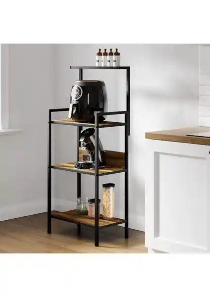 Ceramical MB3 Ceviz Renkli Mutfak Bangosu Kahve Köşesi Modern ve Dayanıklı Tasarım