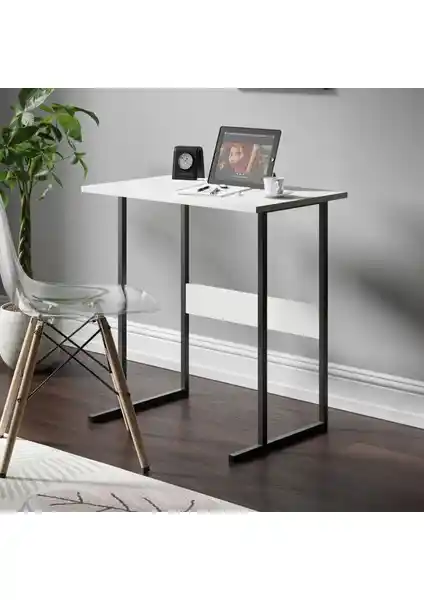 Ceramical MSE2 Metal Ayaklı Çalışma Masası Beyaz Renkli Dayanıklı ve Ergonomik Tasarım