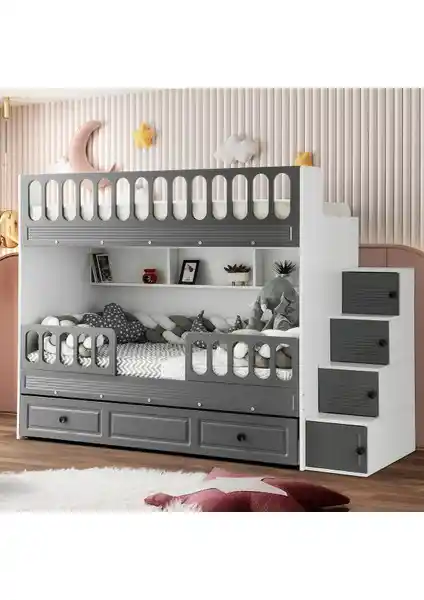 Çetin Ranza Panjur Yavrulu Ranza: Modern ve Çok Yönlü Çocuk Odası Mobilyası