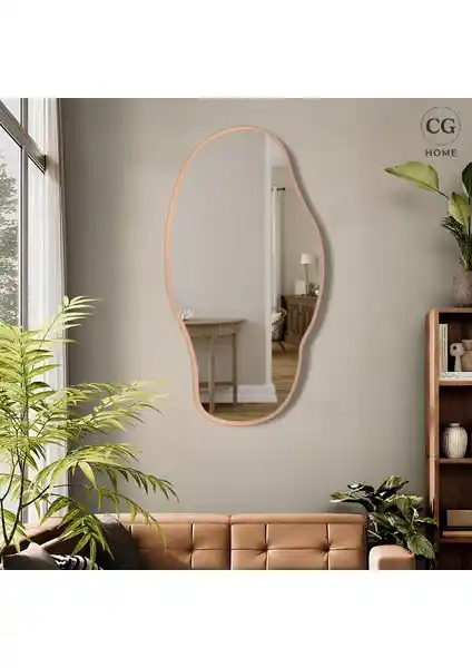 Cg Home Asimetrik Ayna Modern ve Şık Dekorasyon Unsuru Olarak Kullanılır