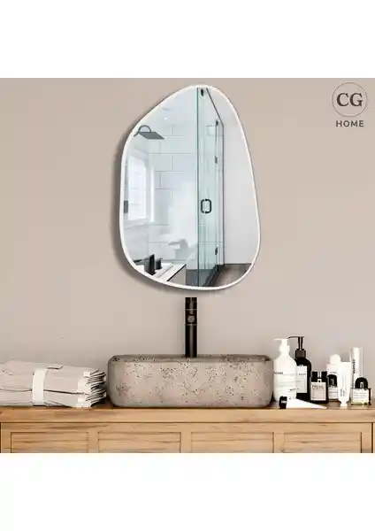 Cg Home Asimetrik Ayna Modern ve Şık Tasarımıyla Dekorasyonunuza Zarafet Katar