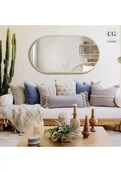 Cg Home Model Alfa Şık ve Dayanıklı Elips Aynalar Modern Dekorasyon İçin Uygun