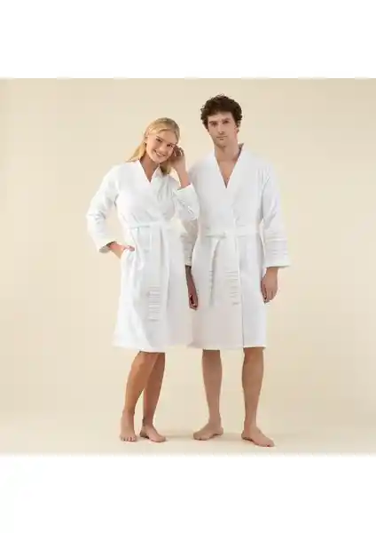 Chakra Derin Unisex Bornoz: Şık ve Konforlu Doğal Malzemelerle Günlük Kullanım İçin