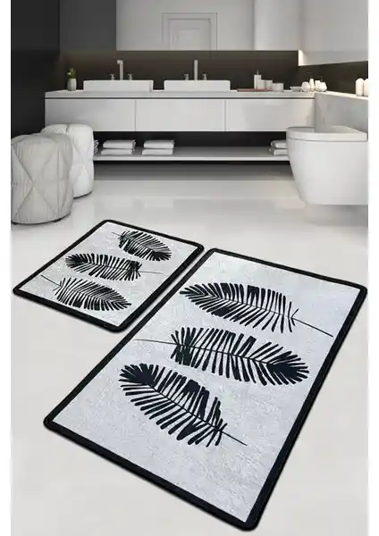 Chilai Home Hoja Banyo Halısı 2'li Set: Şık ve Fonksiyonel Banyo Aksesuarları