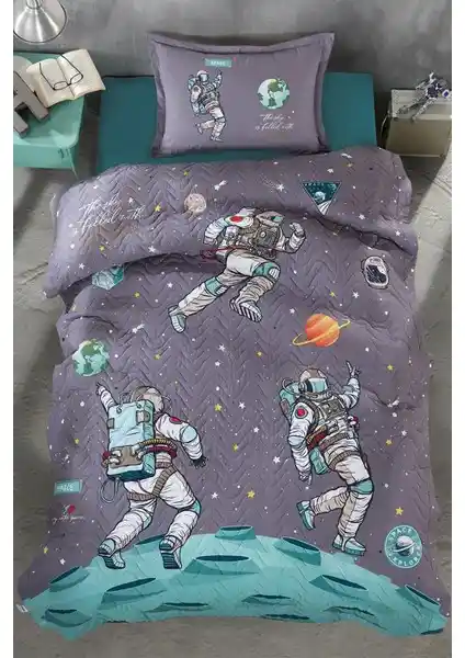 Clasy Genç Dört Mevsim Space Antrasit Yatak Takımı Konfor ve Dayanıklılık Sağlar