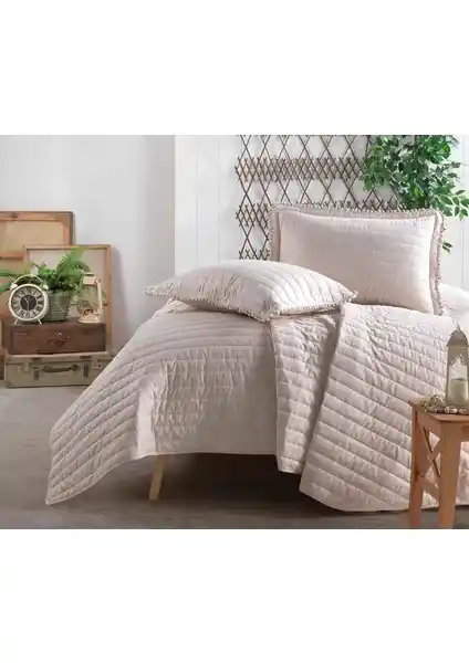 Clasy Pedra V1 Bej Tek Kişilik Yatak Örtüsü Konfor ve Şıklık Sunar