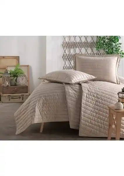 Clasy Pedra V5 Kahve Tek Kişilik Yatak Örtüsü Modern ve Şık Tasarım