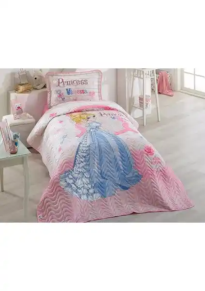 Clasy Vanessa Tek Kişilik Kapitoneli Yatak Örtüsü Pembe Modern ve Şık Tasarım